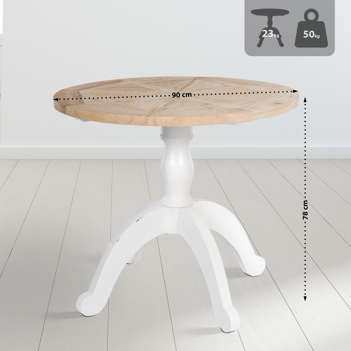 Eettafel Roswell Ø 90 cm (2)