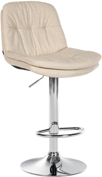 Barkruk Laurel stof chroom (8)