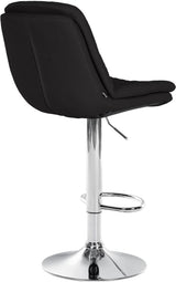 Barkruk Laurel stof chroom (6)