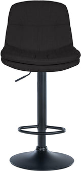 Barkruk Laurel stof zwart (7)
