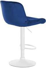Set van 2 barkrukken Solon wit fluweel (6)