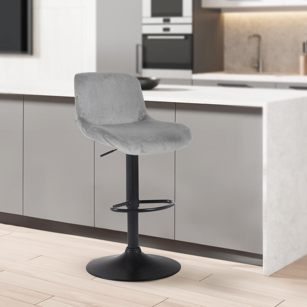 Set van 2 barstoelen Solon zwart (3)