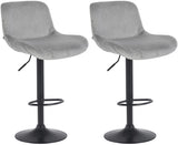 Set van 2 barstoelen Solon zwart