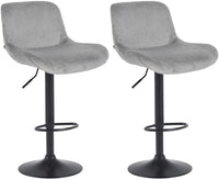 Set van 2 barstoelen Solon zwart