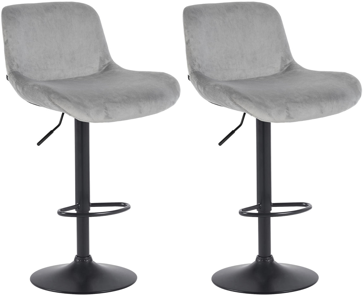 Set van 2 barstoelen Solon zwart