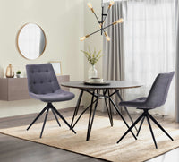 2-delige set eetkamerstoel Merna stof (3)