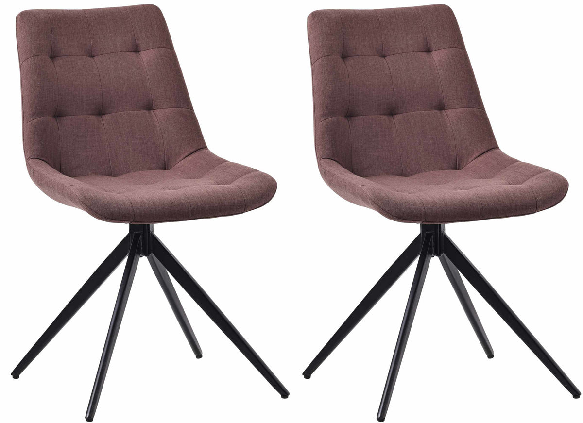 2-delige set eetkamerstoel Merna stof (6)