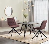 2-delige set eetkamerstoel Merna stof (8)