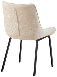 Set van 2 stoelen Saranda stof zwart (4)