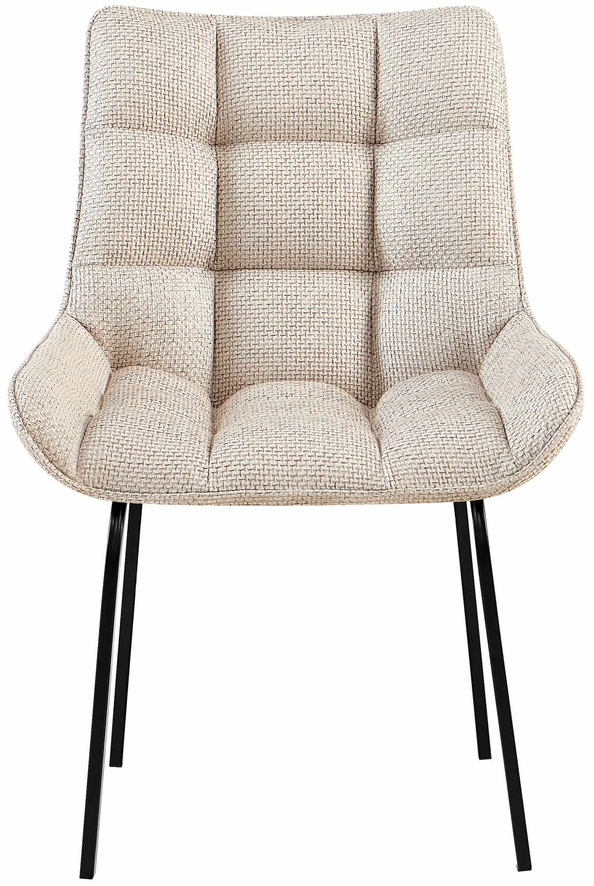 Set van 2 stoelen Saranda stof zwart (5)