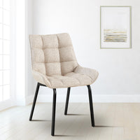 Set van 2 stoelen Saranda stof zwart (2)