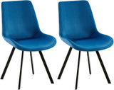 2-delige set eetkamerstoel Lewes fluweel (7)