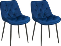 Set van 2 Wallace eetkamerstoelen fluweel