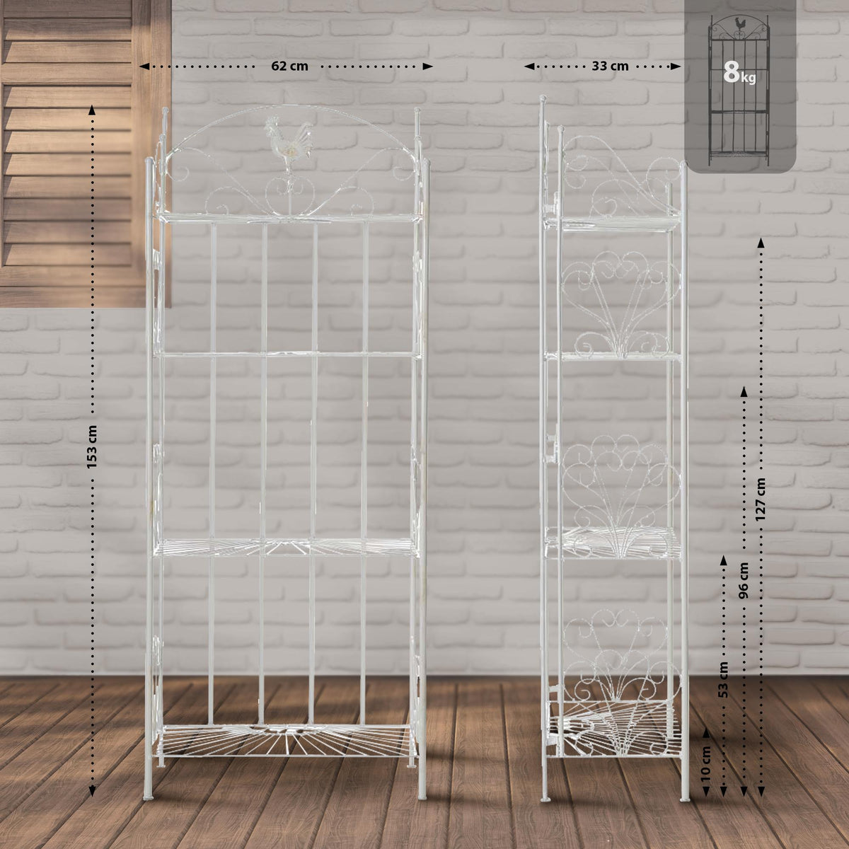 Staande plank Mia (2)