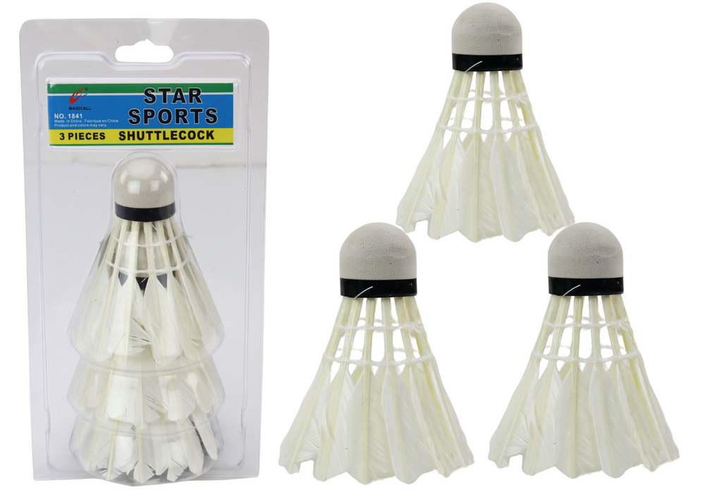 Set van 3 badmintonshuttles