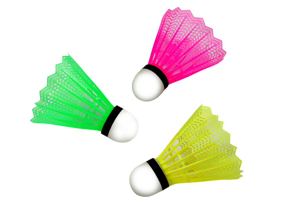 Set badmintonshuttles, 3-delig, klassiek, gekleurd (2)