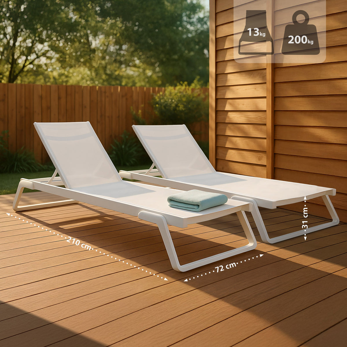 2-delige set ligbedden Tropic (2)
