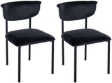 Set van 2 bezoekersstoelen Gambell fluweel
