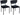 Set van 2 bezoekersstoelen Gambell fluweel