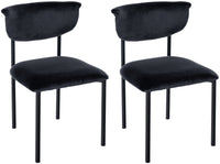 Set van 2 bezoekersstoelen Gambell fluweel