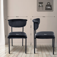 Set van 2 bezoekersstoelen Gambell fluweel (2)
