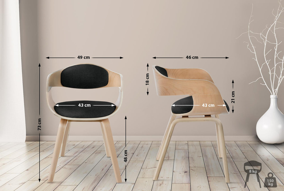 Set van 2 stoelen Kingston stof (2)