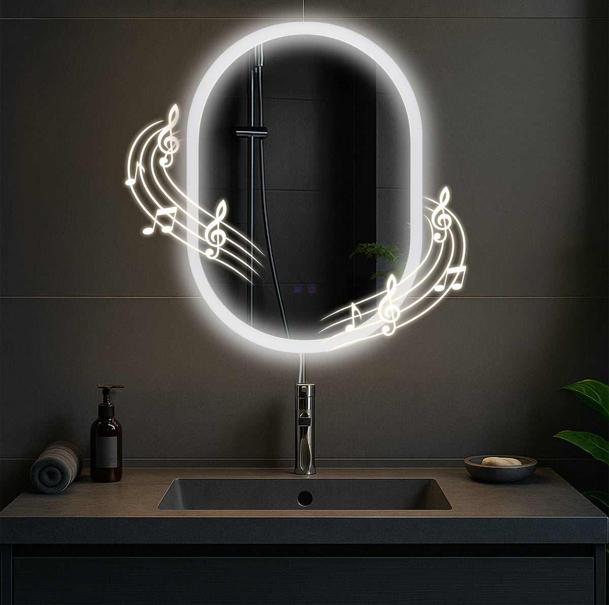 Badspiegel Karishma 70x50 met Bluetooth
