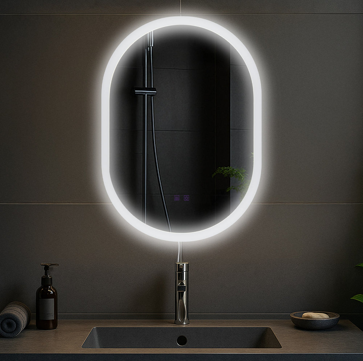 Badkamerspiegel Karishma 70x50 zonder Bluetooth