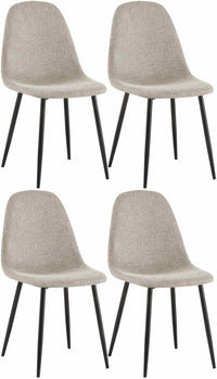 4-delige set eetkamerstoelen Napier stof (8)