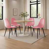 4-delige set eetkamerstoelen Napier fluweel (3)