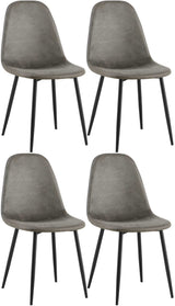 4-delige set eetkamerstoelen Napier kunstleer