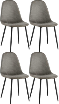 4-delige set eetkamerstoelen Napier kunstleer