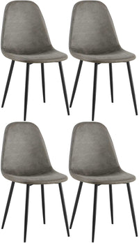 4-delige set eetkamerstoelen Napier kunstleer