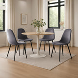 4-delige set eetkamerstoelen Napier fluweel (10)