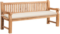 Teakbank Jackson met zitkussen 200 cm + teak