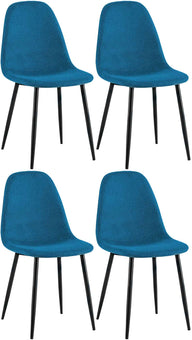 4-delige set eetkamerstoelen Napier stof
