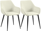 Set van 2 eetkamerstoelen Vessa stof