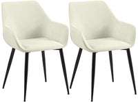Set van 2 eetkamerstoelen Vessa stof