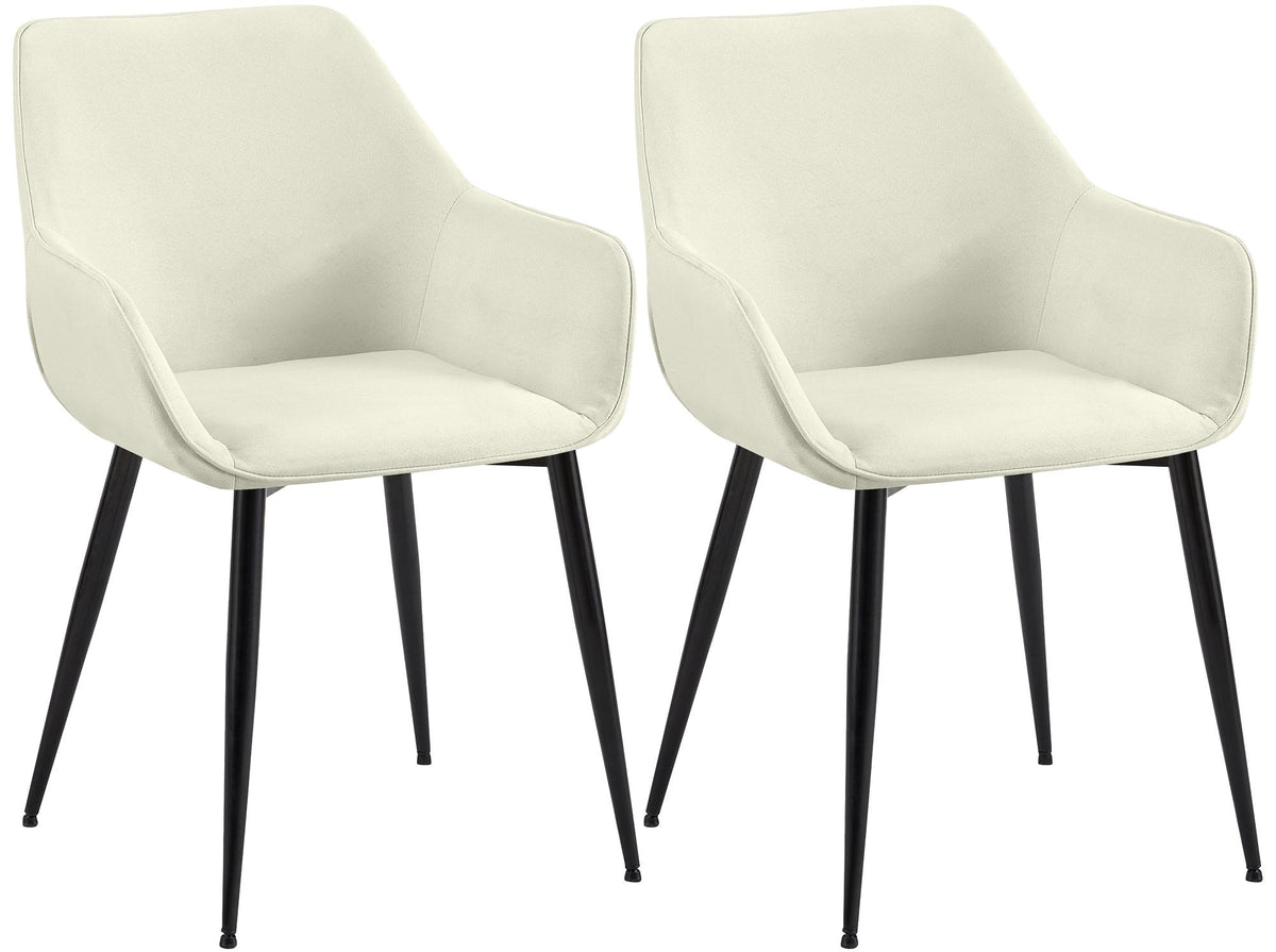 Set van 2 eetkamerstoelen Vessa stof