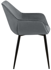 Set van 2 eetkamerstoelen Vessa fluweel (5)