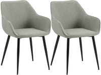 Set van 2 eetkamerstoelen Luena stof