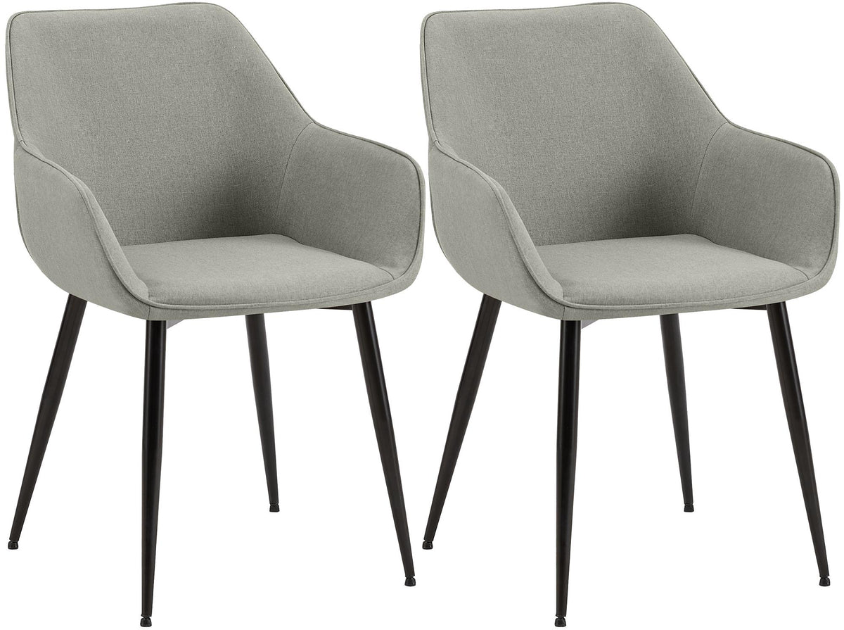 Set van 2 eetkamerstoelen Luena stof