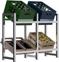Standaard voor 4 drankkratten Stack