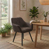 Eetkamerstoel Vienna Cord zwart (2)