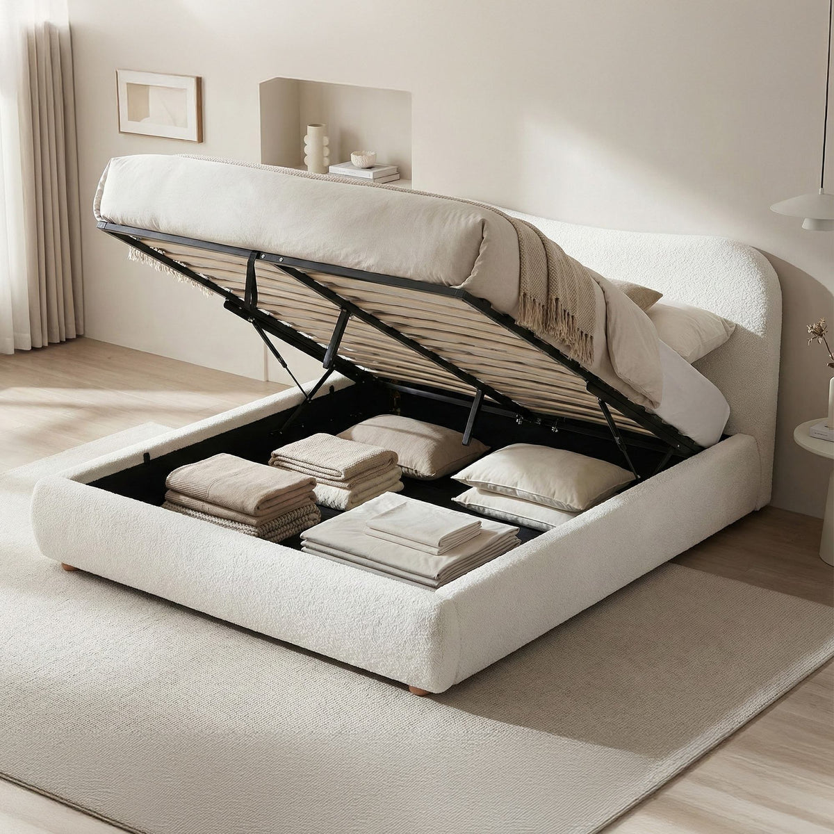 Gestoffeerd bed Maido