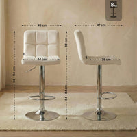 Barkruk Peru fluweel chroom (2)