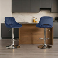 Barkruk Milet fluweel (3)