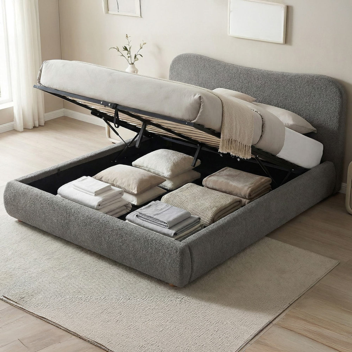 Gestoffeerd bed Maido