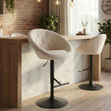 Barkruk London fluweel zwart (10)
