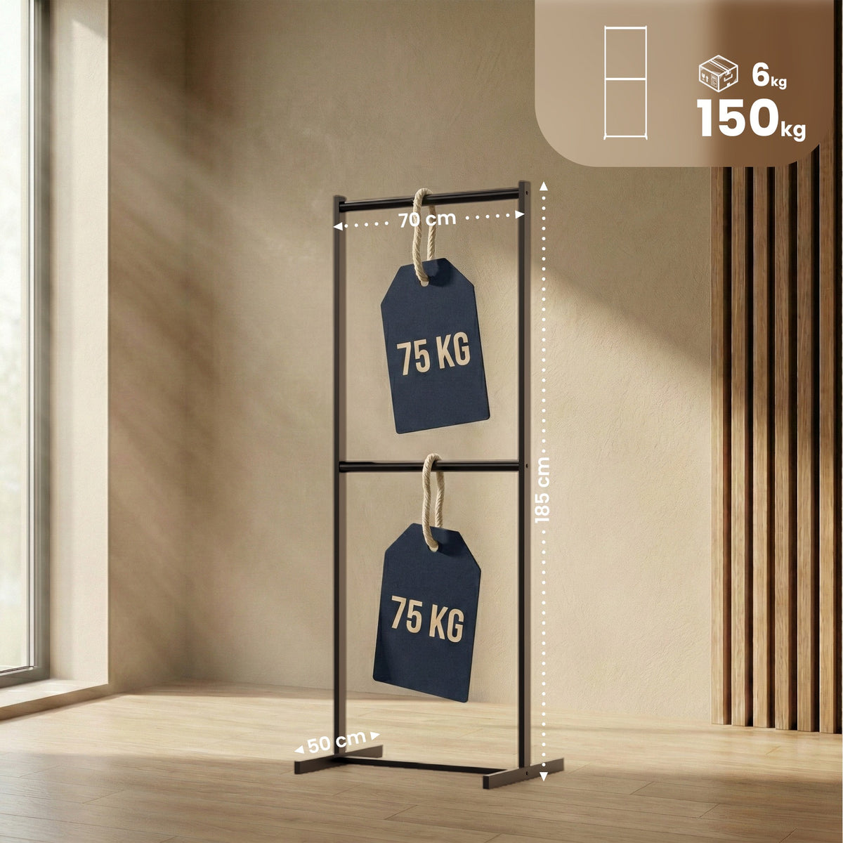 Kledingrek Helga 70x185 cm (2)